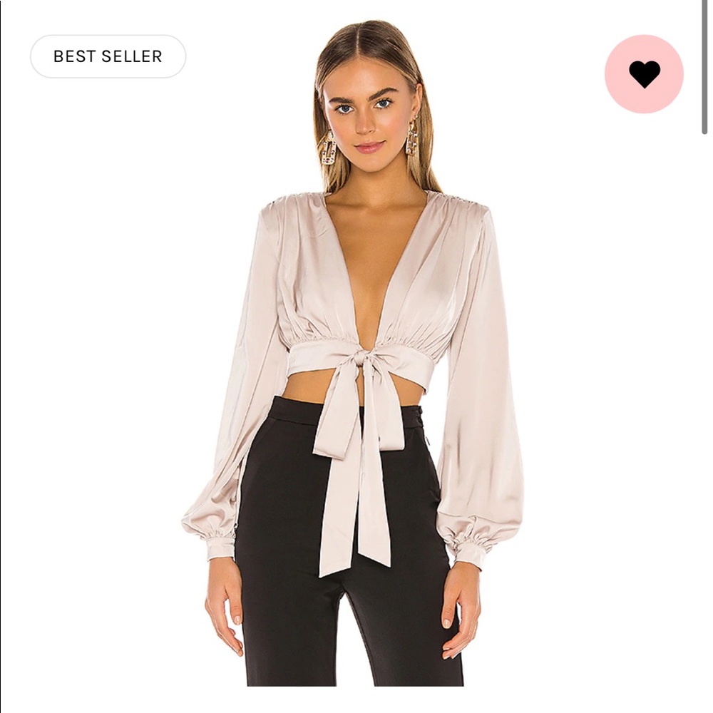 NBD blush crop top